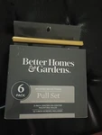 New Better Homes & Garden 6 Pack Brushed Brass Finish Pull Set Warm Tones. Fixed Price $9.57.