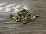 Vintage Antique Brass Keeler Hardware Back Plate Flowers (5. Fixed Price $10.00.