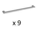 *lot Of 9* Sumner Street Vail 12 In. Center-to-center Satin Nickel Drawer Pull. Fixed Price $88.99.