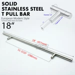 Stainless Steel Bar Modern Kitchen Cabinet Door Handles Drawer Pulls Knobs. Fixed Price $12.99.