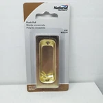 National Hardware Rectangle Flush Pull Brass Finish N115-774 V141. Fixed Price $9.75.
