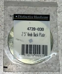 Baldwin Distictive Hardware 2.5" Round Knob Backplate- 4739-030 Free Shipping. Fixed Price $7.99.