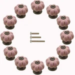 Yusheng 12 Pack Vintage Ceramic Pumpkin Cabinet Knobs, Kitchen Drawer.... Fixed Price $35.30.