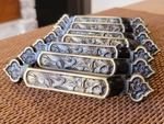 LOT/7 Vtg Amerock Monterey 3"OC Cabinet Pulls/handles BP196-AE Antique Brass. Fixed Price $36.95.