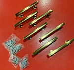 Lot Of 7 Cabinet Pull Brass With Hardware Heavy Metal Drawer Handles Classic New. Fixed Price $9.99.