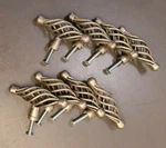Lot Of 8 Oval Bird Cage Celtic Style Metal Drawer Cabinet Knobs 2-11/16" Length. Fixed Price $25.20.