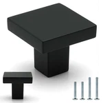 Furfitt 10 Pack Matte Black Square Cabinet Knobs 1-3/16 INCH30MM Length Solid. Fixed Price $39.98.