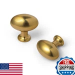 Goo-ki 1.2" (36MM) Oval Brushed Gold Drawer Knobs Modern Zinc Alloy Cabinet Pull. Fixed Price $46.96.