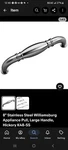 Hickory Hardware K48-SS Williamsburg Stainless Steel Appliance Pull Handle. Fixed Price $9.99.