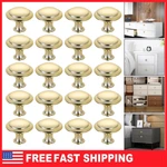 Lot Door Knobs Hardware Cabinet Handles Cupboard Kitchen Pulls Round Gold. Fixed Price $25.51.