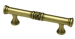 (5 Pack) 3 Inch Victorian Leaf Pull Tumbled Antique Brass. Fixed Price $20.07.