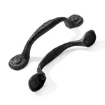 Cabdm 10 Pack Rustic Black Cabinet Pulls, Antique Hammered Kitchen Hardware, .... Fixed Price $56.07.