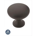 25-PACK Edona 1/4 In. 32MM Traditional Matte Black Round Cabinet Knobs. Fixed Price $28.92.