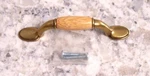 Allison Amerock Antique Brass Cabinet Handle Pull Oak Wood Center BP76245OB. Fixed Price $25.00.