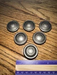 6 Round Drawer/door Pull Knobs Cabinet Handles Used Elegant Nickel Finish. Fixed Price $20.00.