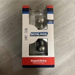 Schlage F51 619 Georgian Knob Satin Nickel Keyed Entry Door Lock. Fixed Price $20.00.