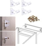 False Front Cabinet Clips, Hosrnovo 4 Pairs With Screws Reinforced Sink Clear. Fixed Price $8.91.
