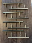 Swiss Kelly Set Of 7 3/8 Solid Stainless Steel Kitchen Cabinet Or Drawer Pull. Fixed Price $24.95.