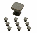 (10PK) Franklin Brass Webber P29542K-WCN-B Warm Chestnut 1-1/8" Square Knob. Fixed Price $14.97.