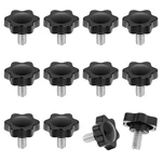 12PC 1/4"-20 Thumb Screws Knurled Knob Black Plastic Clamping Grip Replacement. Fixed Price $11.37.