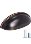 Homotek 6 Pack Drawer Cup Pulls Dresser For Cabinets Oil Rubbed Bronze. Fixed Price $17.99.