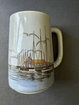 Vintage Seagulls Ocean Wave Beach Otagiri Japan Stoneware Mug Mid Century Cup. Fixed Price $12.00.