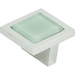 Atlas 230-GR-CH Spa Green Square Knob 1 3/8 Inch Polished Chrome. Fixed Price $15.66.