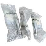 Gatehouse 4" Satin Nickel Continental Cabinet Drawer Door Pulls Handle Lot Of 3. Fixed Price $14.00.