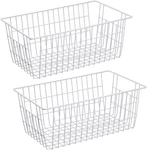 Freezer Baskets Wire Storage Closet Bin Farmhouse Organizer. Fixed Price $43.93.