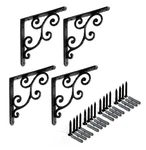 Nach Hammered Finish Victorian Cast Iron Shelf Bracket, Heavy Duty Brackets For. Fixed Price $38.51.