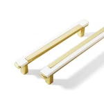 Kcmwsy Pack Modern White And Goldcabinet PULLS,5 Inch 6IN/154MM,. Fixed Price $40.90.