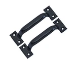 Qcaa Garage Door Pull Handle, 8", Steel, Black Coated, 2 Pack, Made In Taiwan. Fixed Price $31.02.
