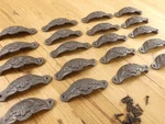 20 Cup Pulls 4 1/8" Wide Drawer Victorian Bin Handles Antique Look Iron Set Lot. Fixed Price $48.99.