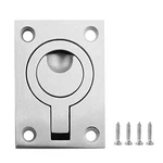 Bokwin 2.5" X 1.8" Square Flush Pull Ring Handles Hidden Recessed Pack. Fixed Price $9.60.
