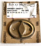 Rocky Mountain Oval Ring Cabinet Pull 2 9/16" X 3/8". Fixed Price $112.50.