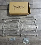 Ravinte 14PK Solid 7.5" Hole Square Cabinet Handles Brushed Nickel Pulls Read. Fixed Price $19.99.