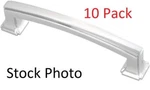 10 Pack- Hickory Cabinet Pulls 3-3/4"(96MM) Hole Center, Chrome, Bridges. Fixed Price $39.99.