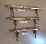 Bullet 300 Winmag Brass Cabinet Handles - Qty 1 Flat Shipping, Any Quantity. Fixed Price $13.00.