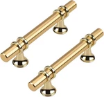 Leulan 10 Pack Kitchen Cabinet Handles Pulls 3 Inch Brushed Gold.... Fixed Price $70.45.