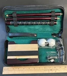Collapsible Travel Putter Set With Case 3 Piece Club Handle 2 Balls Plus Target. Fixed Price $15.00.