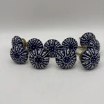 10 Blue White Floral Ceramic Dresser Knobs Cabinet Drawer Pulls Coastal Cottage. Fixed Price $59.99.