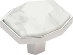 Amerock Carrione 1-5/8IN (41MM) Length, Marble White/polished Nickel. Fixed Price $38.76.