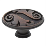 Jeffrey Alexander Regency Ivy Leaf 9/16" Oval Knob Brush Oil Rub Bronze 1097. Fixed Price $5.43.