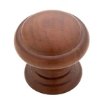 (5 Pack) 1-3/8 Inch Traditional Style Wood Knob Cocoa Finish. Fixed Price $10.81.