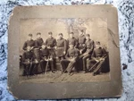 Antique Cabinet Photo University Wisconsin Battalion Officers Madison 1888. Fixed Price $175.00.