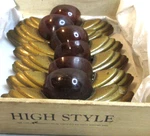 Rare Art Deco Bureau Drawer Pulls SIX(6) Metal And Lucite In Old Cigar Box. Fixed Price $114.00.