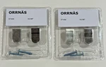 Ikea Orrnas 4 Knobs Stainless Steel 11/16" 302.361.53. Fixed Price $10.46.
