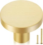 25-PACK Solid Brass Cabinet Knobs, 1-1/8-INCH Diameter,. Fixed Price $57.03.