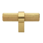 2-1/4 In. Brass Gold Finish Knurled Steel Cabinet Knob (10-PACK). Fixed Price $37.70.