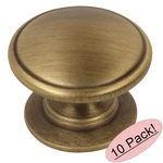 *10 Pack* Cosmas Cabinet Hardware Brushed Antique Brass Knob #4702BAB. Fixed Price $23.60.